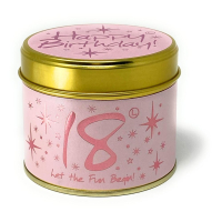 Lily Flame Geurkaars in blik Happy Birthday 18